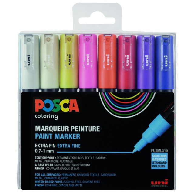 Posca PC-1MC 16-sæt