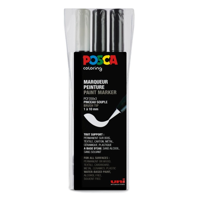 Posca Brush PCF-350 3-sæt