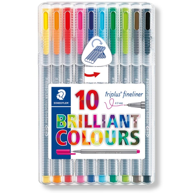 Triplus Fineliner sæt 10 stk