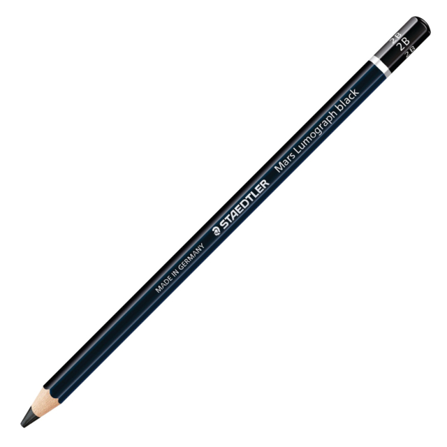 Mars Lumograph Black 2B i gruppen Kunstnerartikler / Kridt og blyanter / Grafit og blyant hos Pen Store (110874)