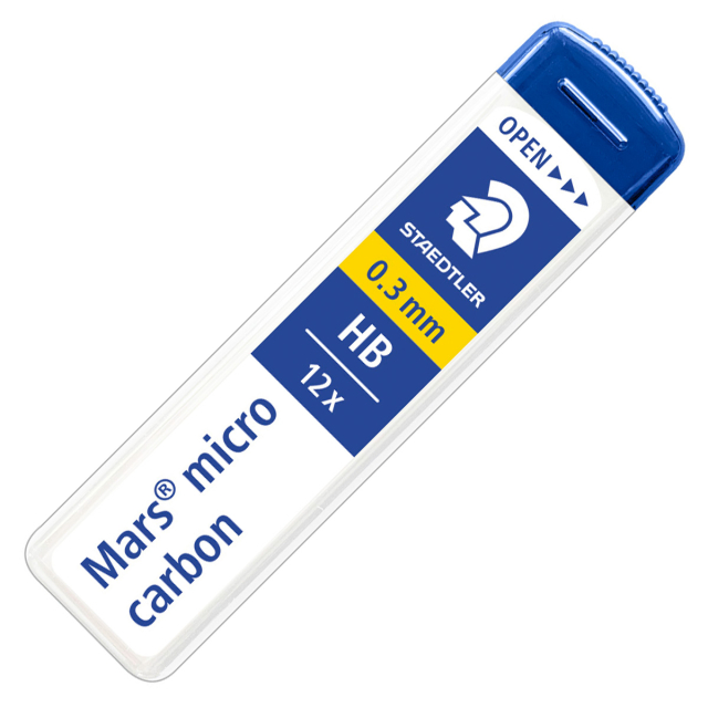 Mars Micro stift 0,3 sæt 12 stk