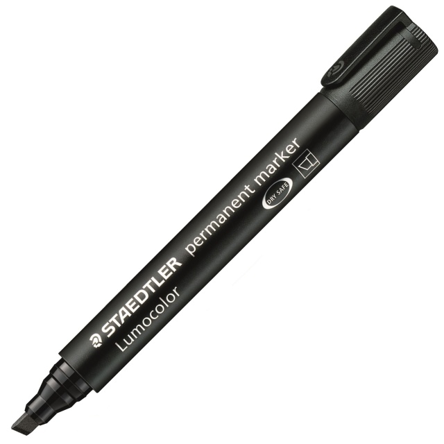 Lumocolor permanent Chisel Green i gruppen Penne / Mærkning og kontor / Markeringspenne hos Pen Store (111105)