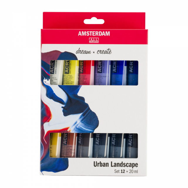 Akryl Urban Landscape Sæt 12 x 20 ml