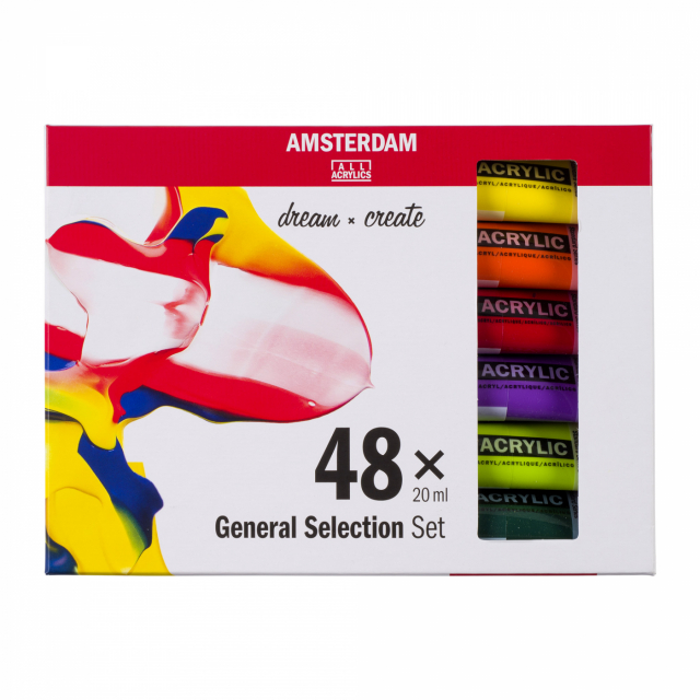 Akryl Standard Sæt 48 x 20 ml