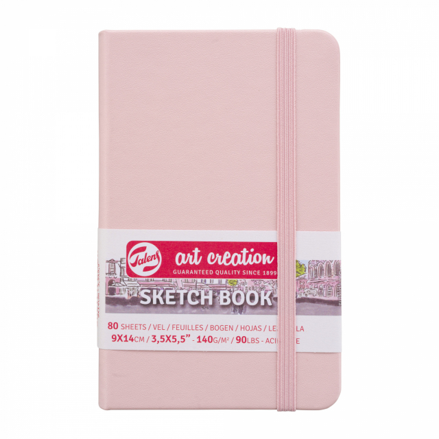 Skitsebog Pocket Pastel Pink