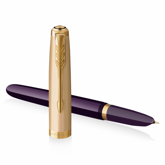 51 Plum/Gold Fyldepen