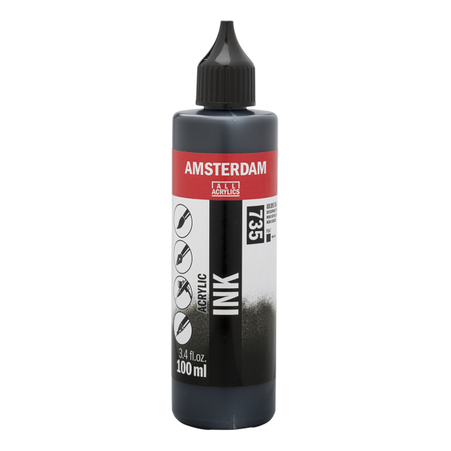 Akryl Ink 100 ml Oxide Black