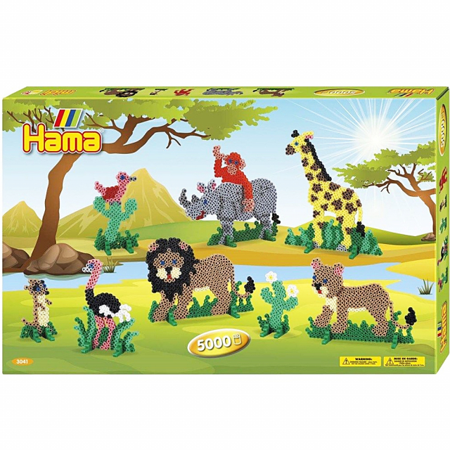 Midi Perler Gavebox Safari 5000 stk
