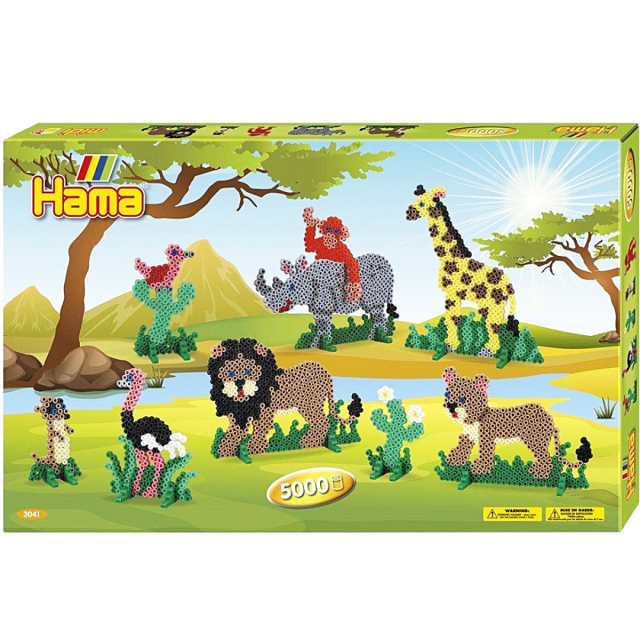 Midi Perler Gavebox Safari 5000 stk