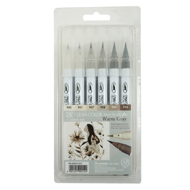 Clean Color Real Brush 6-pack