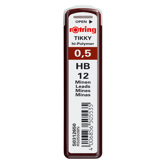 Hi-Polymer stift 0.5 12 stk B i gruppen Penne / Pentilbehør / Blyantstifter hos Pen Store (127768)