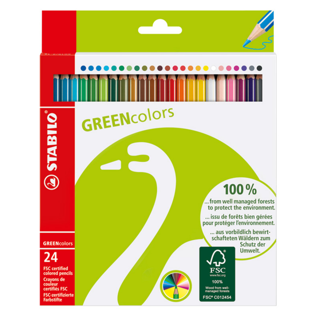GreenColors Farveblyanter 24-pak