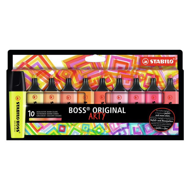 Boss Arty Varme farver 10-pak