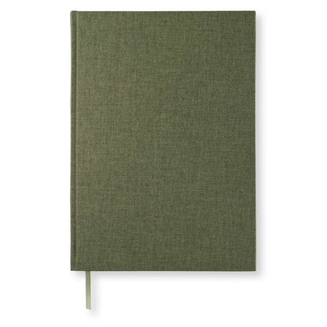 Notebook A4 Linjeret Khaki Green