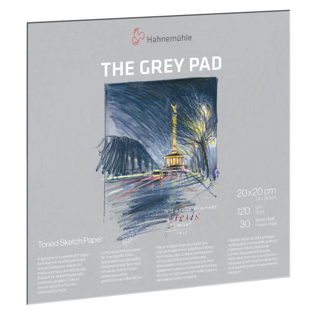 The Grey Pad Skitseblok 20x20 cm 120g