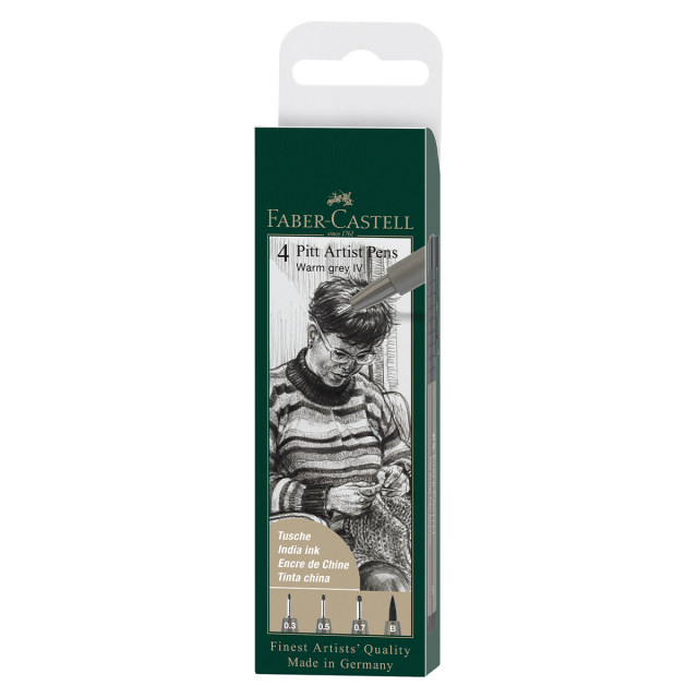 PITT Artist 4-pak Warm Grey