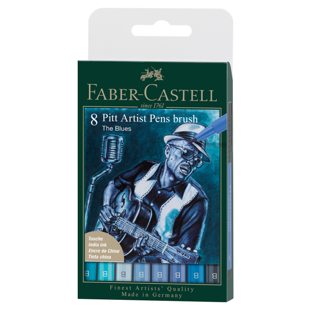 PITT Artist Brush 8-pak Blues