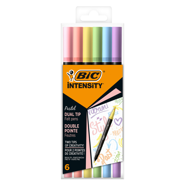 Intensity Dual Tip Pastel 6-sæt