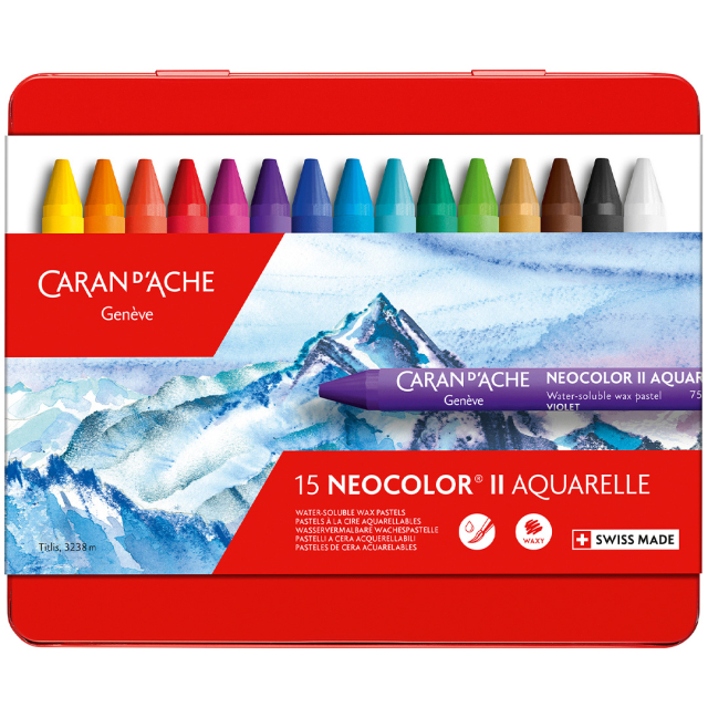 Neocolor II Aquarelle 15 sæt