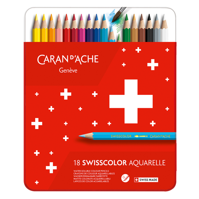Swisscolor Aquarelle sæt 18