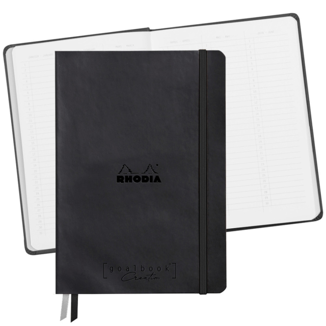 GoalBook Creation A5 Black (Hvidt papir)