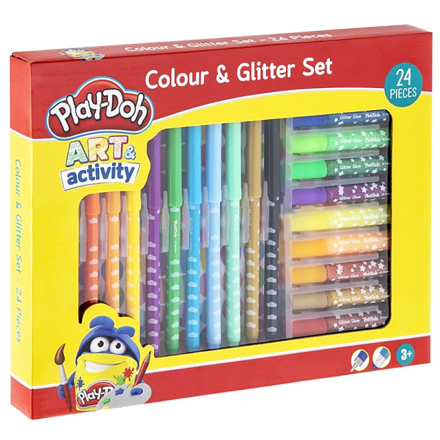 Colour & Glitter 24-sæt (3 år+)