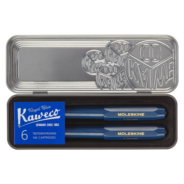 Kaweco x Moleskine Set Blå
