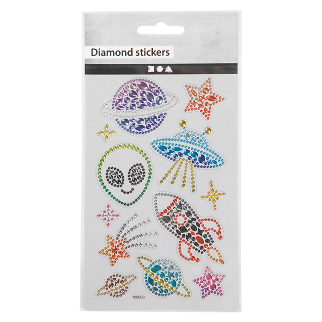 Diamond Stickers Rummet 1 ark