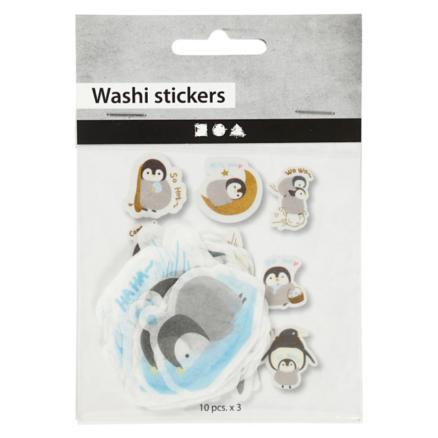 Washi Stickers Pingviner
