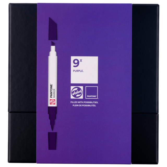 Marker 9-sæt Purple
