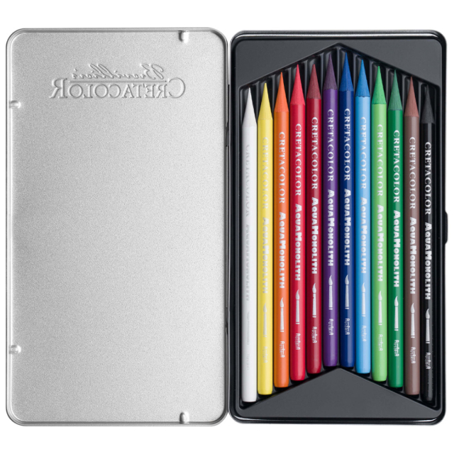 Aqua Monolith Aquarelle Akvarelblyanter sæt 12 stk