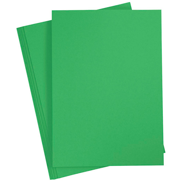 Farvet papir Grøn A4 180g 20-pak