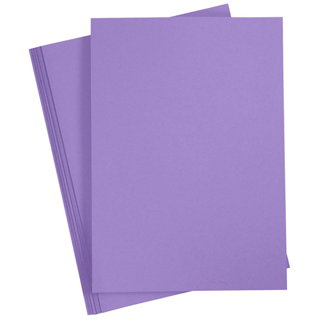 Farvet papir Lilla A4 180g 20-pak