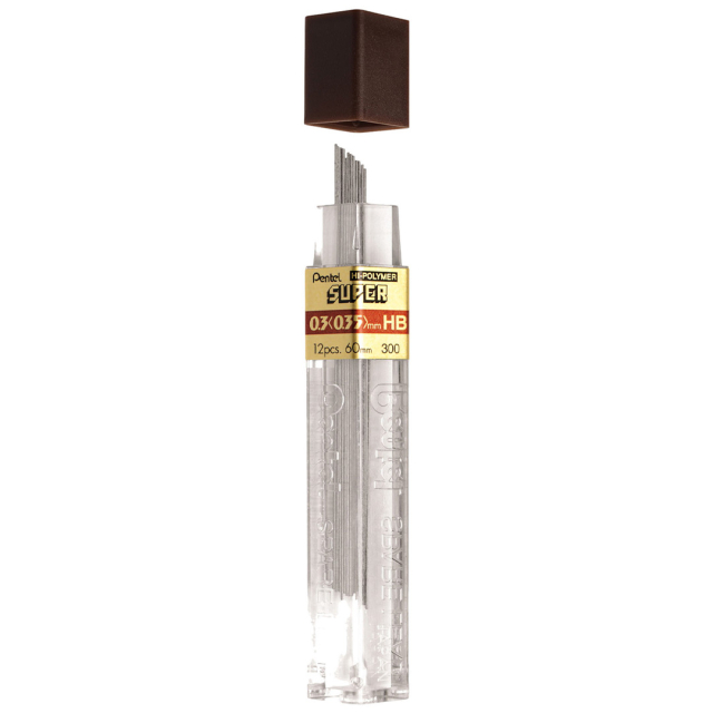 Hi-Polymer Stift 0,3 sæt 12 stk