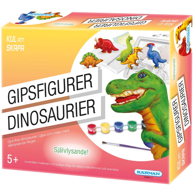 Gipsfigurer Dinosaurer (5 år+)