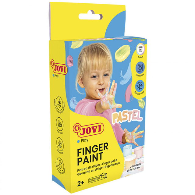 Fingermaling 6x35 ml Pastelfarver (2 år+)