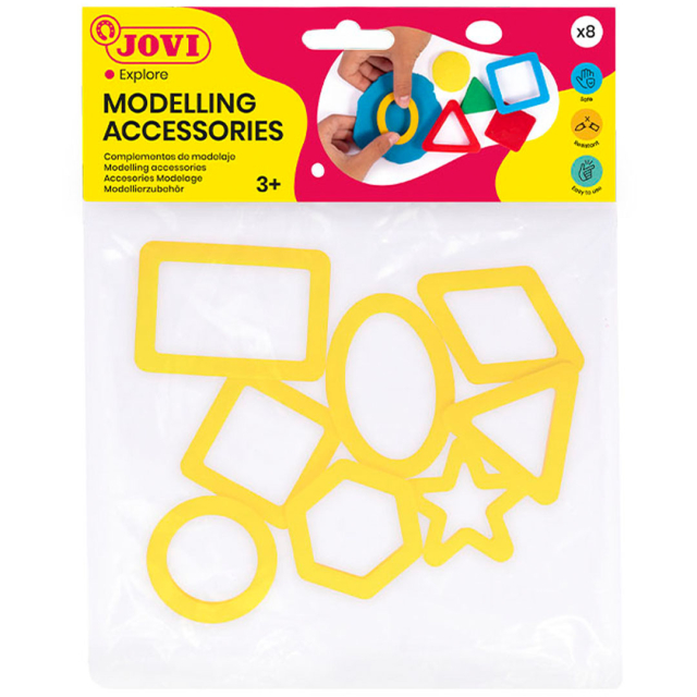 Forme til ler Geometri 8-pak (3 år+)