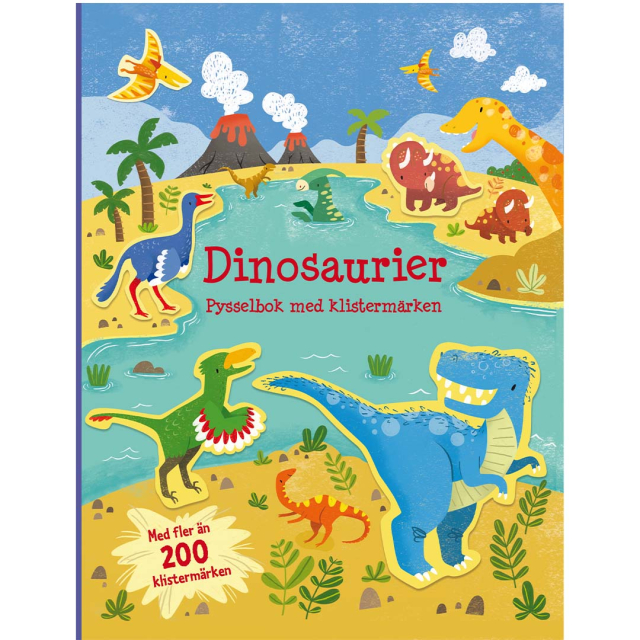 Hobbybog med klistermærker Dinosaurer