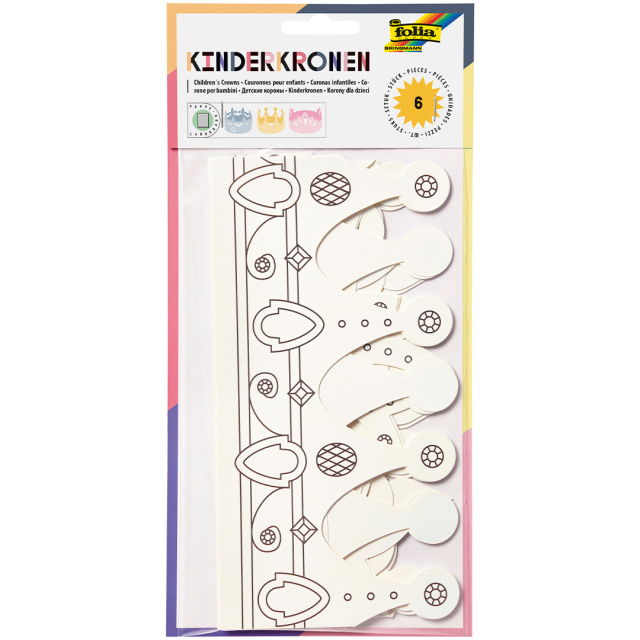 Børnemasker Kroner 6-pack