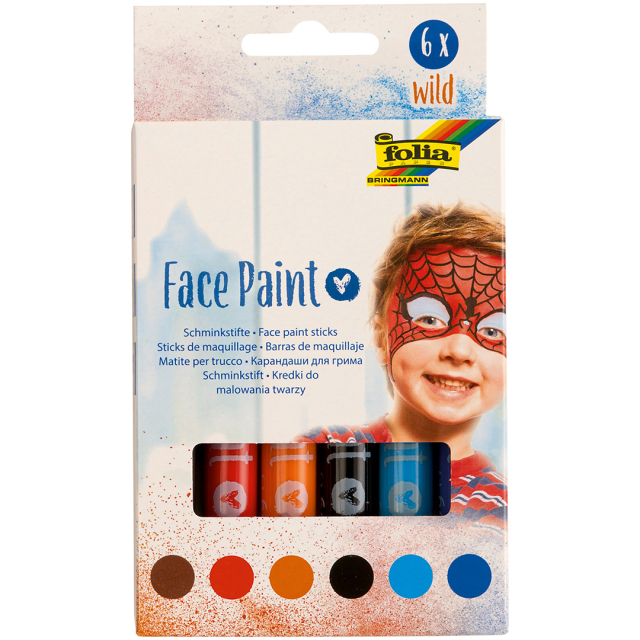 Ansigtsmaling Wild 6-pack