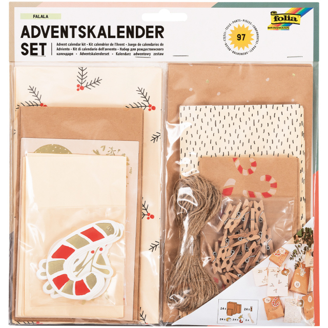 Papirposer til Adventskalender 24-pack