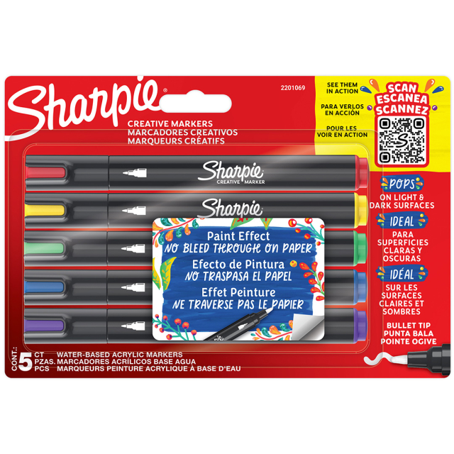 Creative Marker Bullet Tip 5-pak