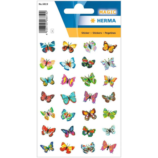 Stickers Mini sommerfugle 1 ark