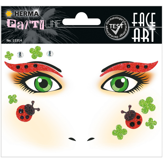 Face Art Stickers Mariehøne