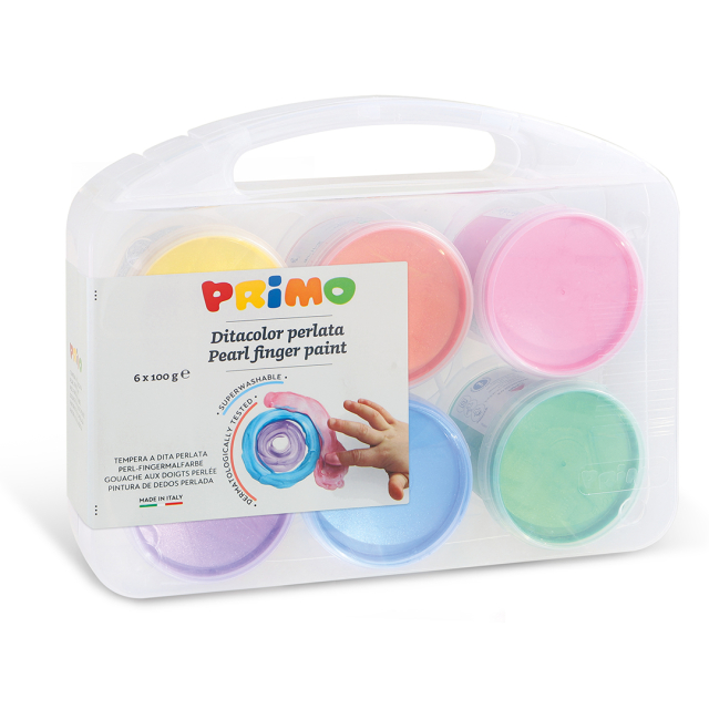 Fingerfarve Pearlescent-sæt 6x100g