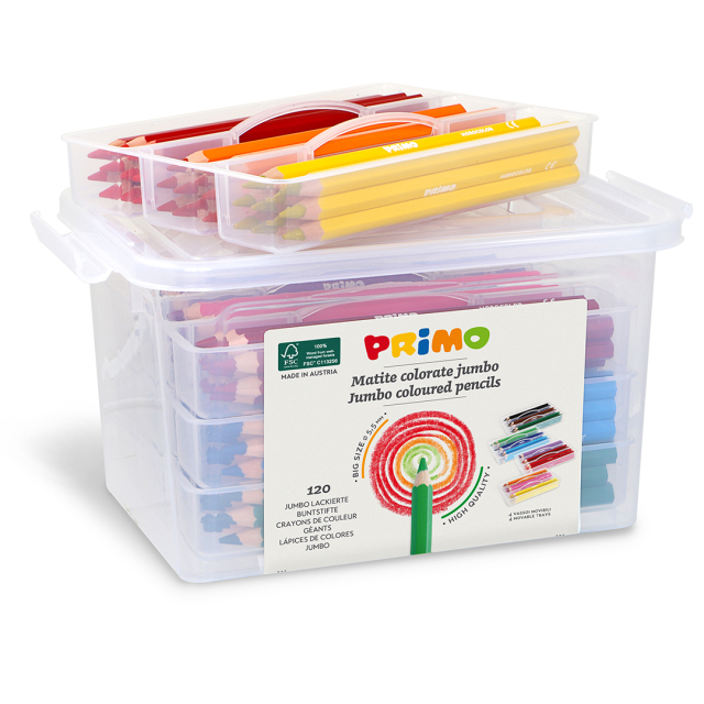 Jumbo-Farveblyanter Skole 120-pack