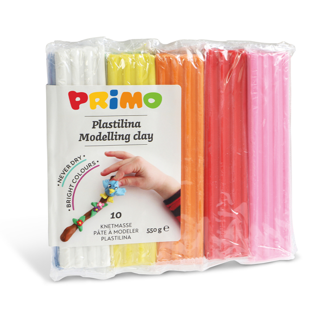 Plastilina Modellervoks 10-pack Start-kit 55 g