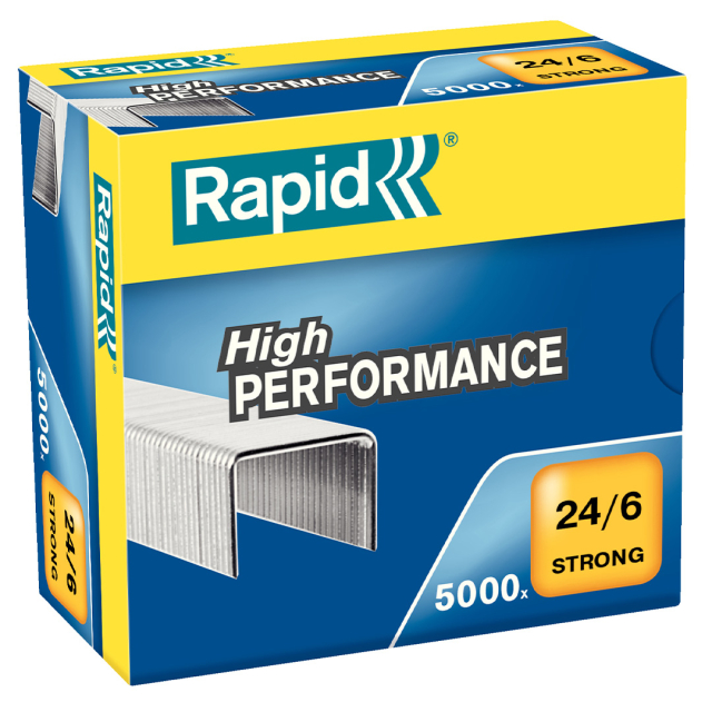 Hæfteklammer Strong 24/6 galvaniseret 5000 stk