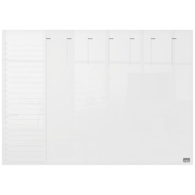 Transparent whiteboard Mini Ukeplan A3