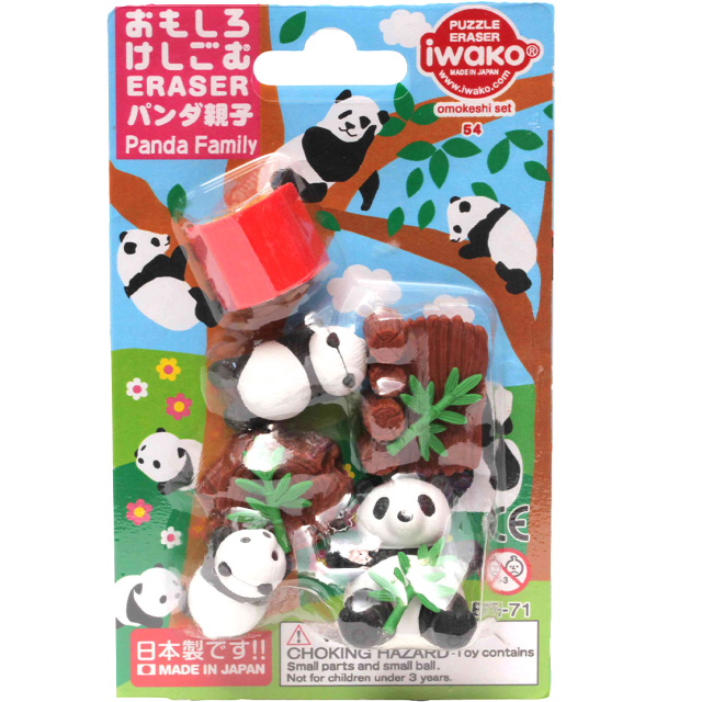 Puzzle Viskelæder Panda